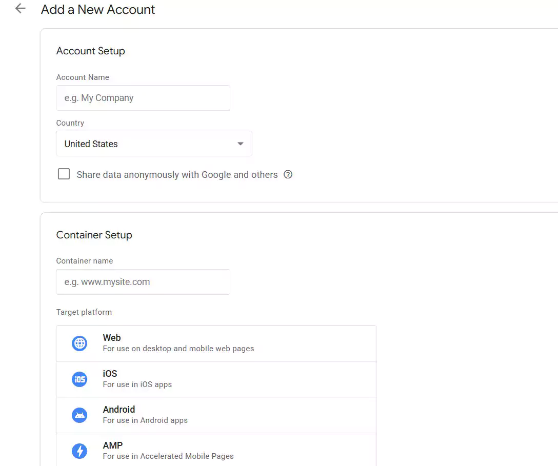 Google Tag Manager gtm