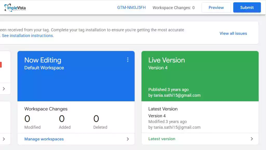 Google Tag Manager info
